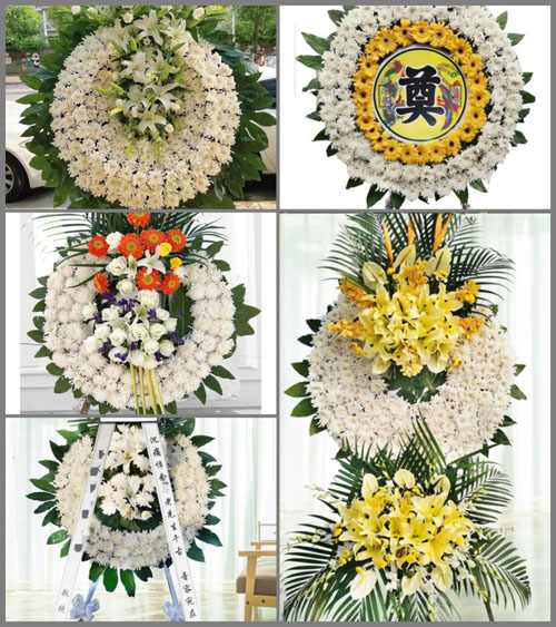 湖北黄冈市英山县温泉镇甘塘坳村花圈速递
